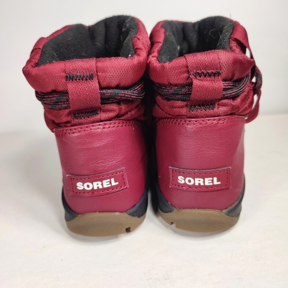 Sorel Whitney Short Snow Burgundy Ankle Waterproof Boot Women's Shoes Size 9 - Picture 7 of 9